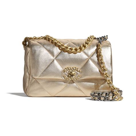 sac chanel argenté